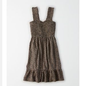 AE smocked floral fit and flare dress, NEW!